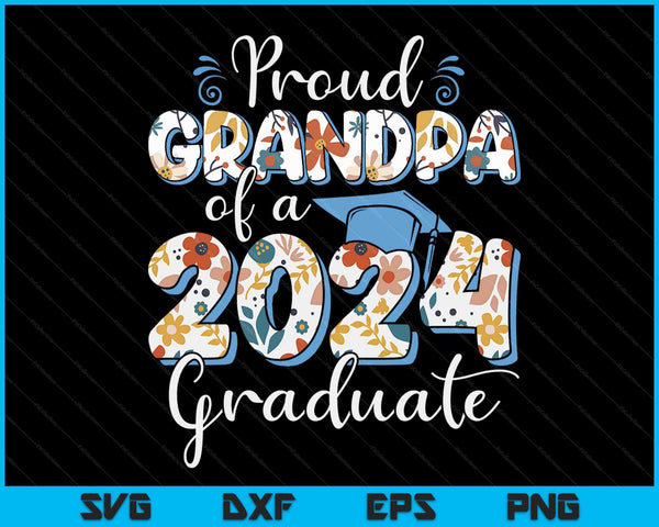 Trotse opa van een afgestudeerde uit 2024 voor familie afstuderen SVG PNG digitale snijbestanden