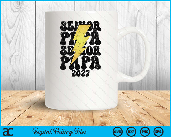 Proud Handball Senior Papa 2027 SVG PNG Digital Printable Files - on a t-shirt
