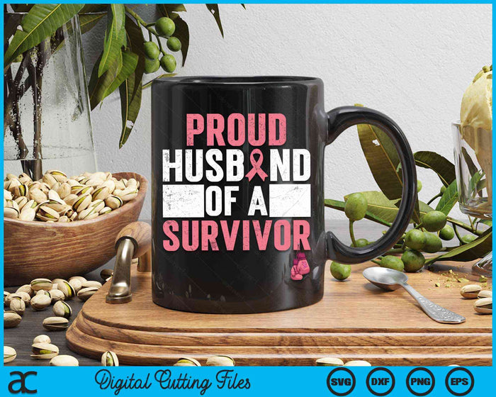 Proud Husband Of Survivor Breast Cancer Survivor Awareness SVG PNG Digital Cutting File