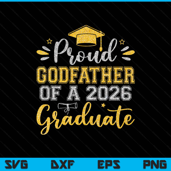 Proud little godfather of a 2026 graduate senior graduation SVG cut file
