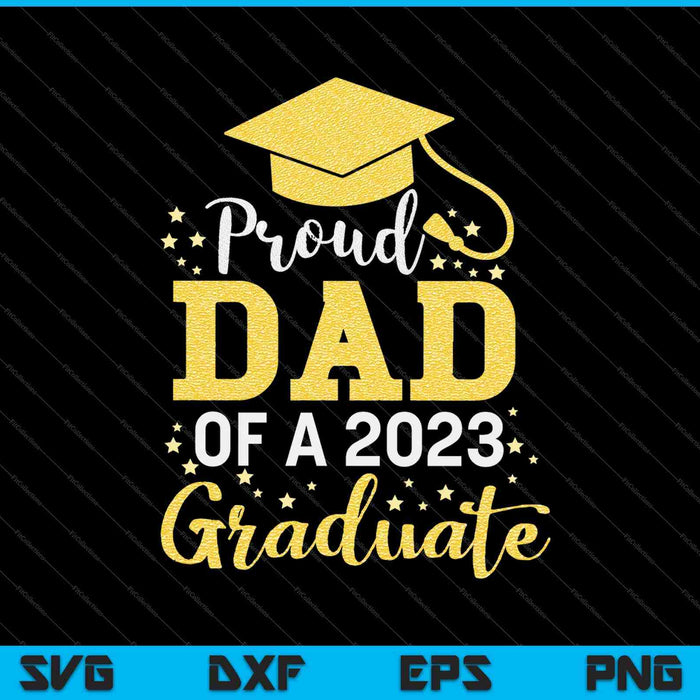 Orgullosa mamá de una clase de 2023 Graduado SVG PNG Cortando archivos imprimibles