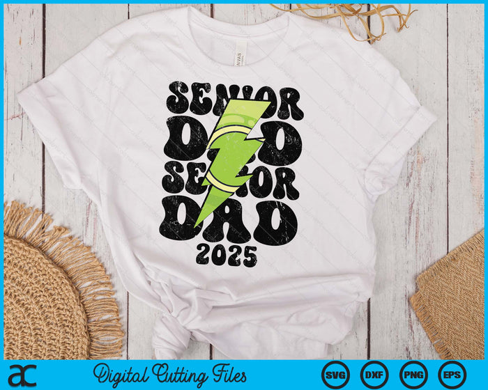 Proud Tennis Senior Dad 2025 SVG PNG Digital Printable Files