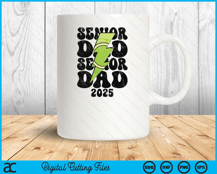 Proud Tennis Senior Dad 2025 SVG PNG Digital Printable Files