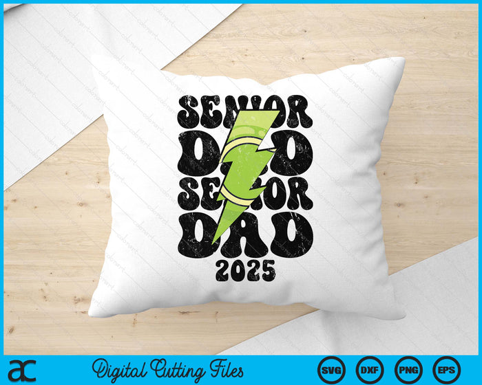 Proud Tennis Senior Dad 2025 SVG PNG Digital Printable Files