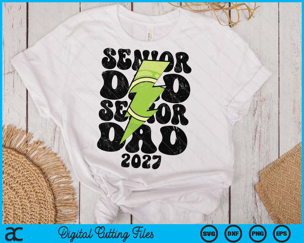 Proud Tennis Senior Dad 2027 SVG PNG Digital Printable Files