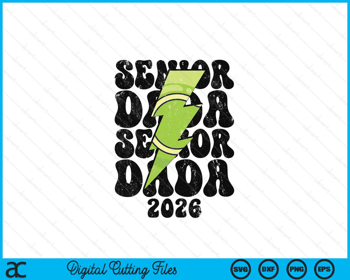 Proud Tennis Senior Dada 2026 SVG PNG Digital Printable Files