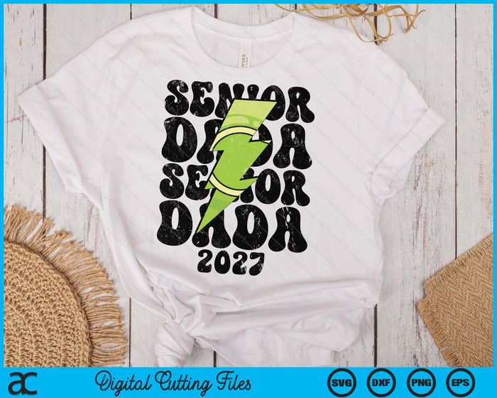 Proud Tennis Senior Dada 2027 SVG PNG Digital Printable Files