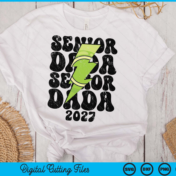 Proud Tennis Senior Dada 2027 SVG PNG Digital Printable Files