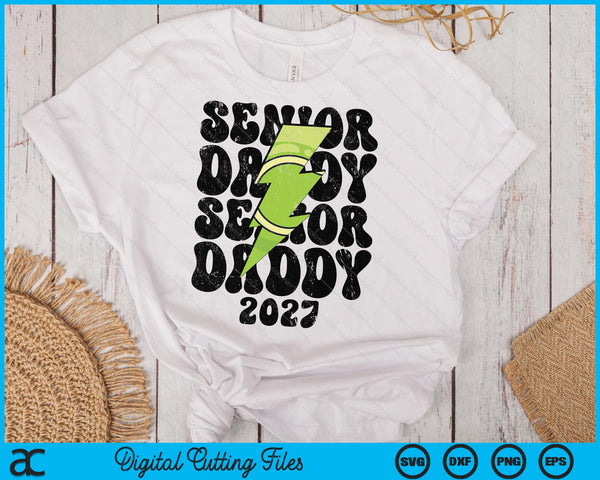 Proud Tennis Senior Daddy 2027 SVG PNG Digital Printable Files