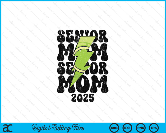 Proud Tennis Senior Mom 2025 SVG PNG Digital Printable Files