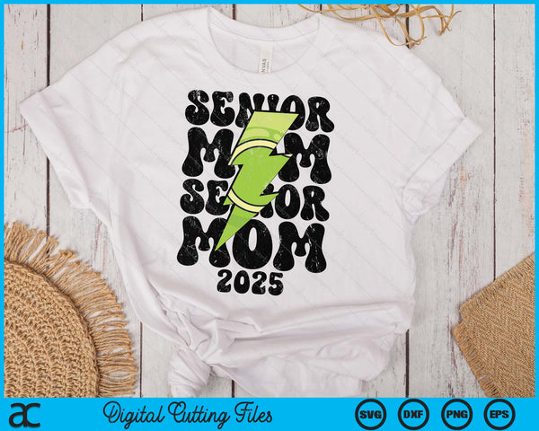 Proud Tennis Senior Mom 2025 SVG PNG Digital Printable Files