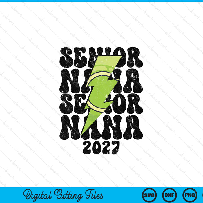 Proud tennis senior nana 2027 SVG cut file