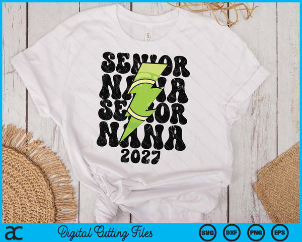 Proud Tennis Senior Nana 2027 SVG PNG Digital Printable Files