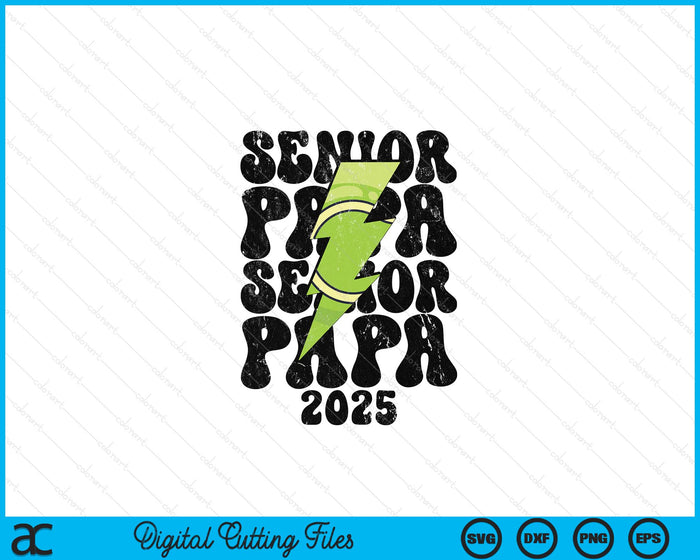 Proud Tennis Senior Papa 2025 SVG PNG Digital Printable Files