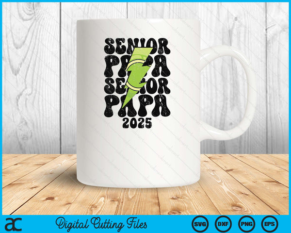 Proud Tennis Senior Papa 2025 SVG PNG Digital Printable Files - on a t-shirt