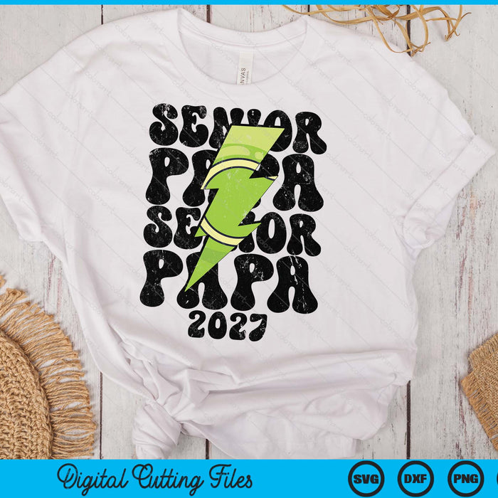 Proud Tennis Senior Papa 2027 SVG PNG Digital Printable Files