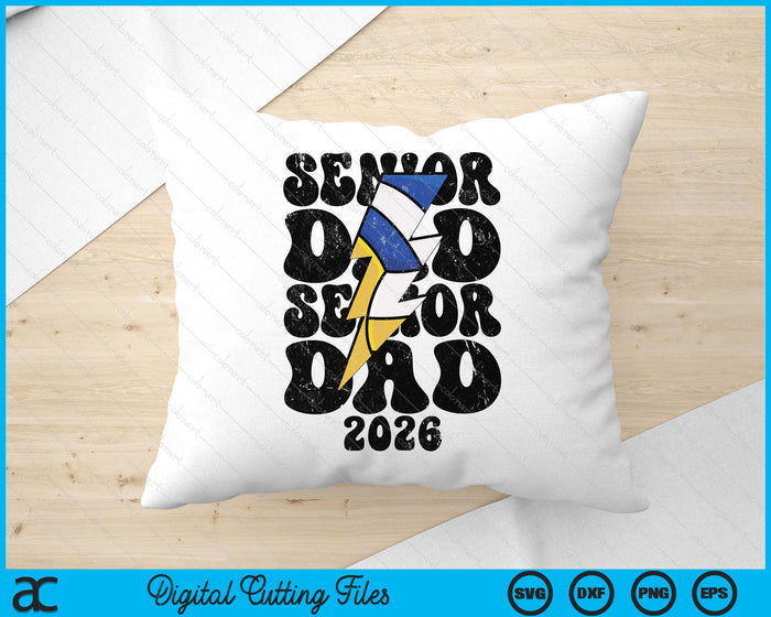 Proud Volleyball Senior Dad 2026 SVG PNG Digital Cutting Files