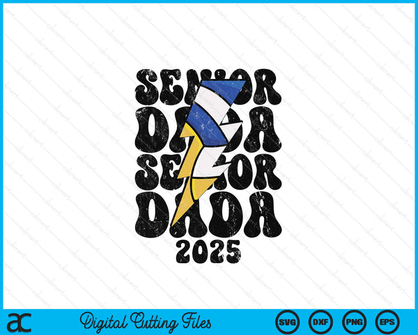 Proud volleyball senior dada 2025 SVG cut file