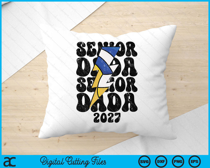 Proud Volleyball Senior Dada 2027 SVG PNG Digital Cutting Files