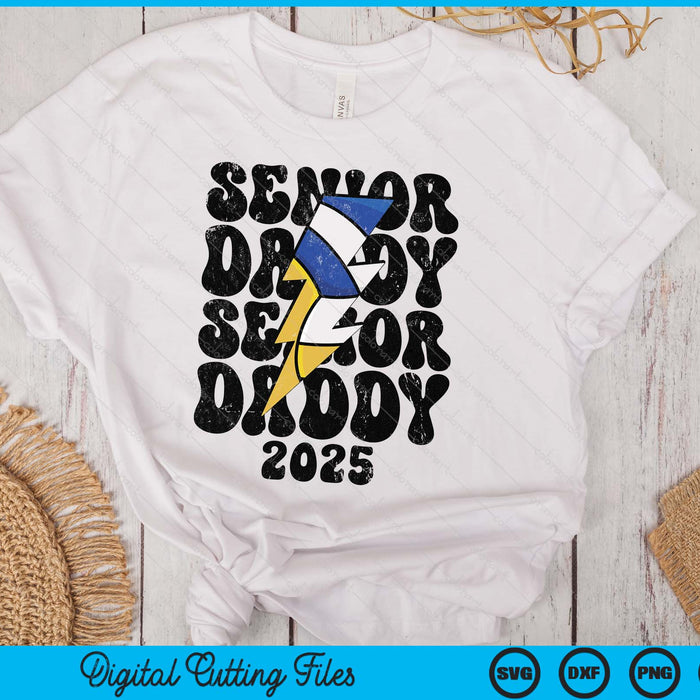 Proud Volleyball Senior Daddy 2025 SVG PNG Digital Cutting Files