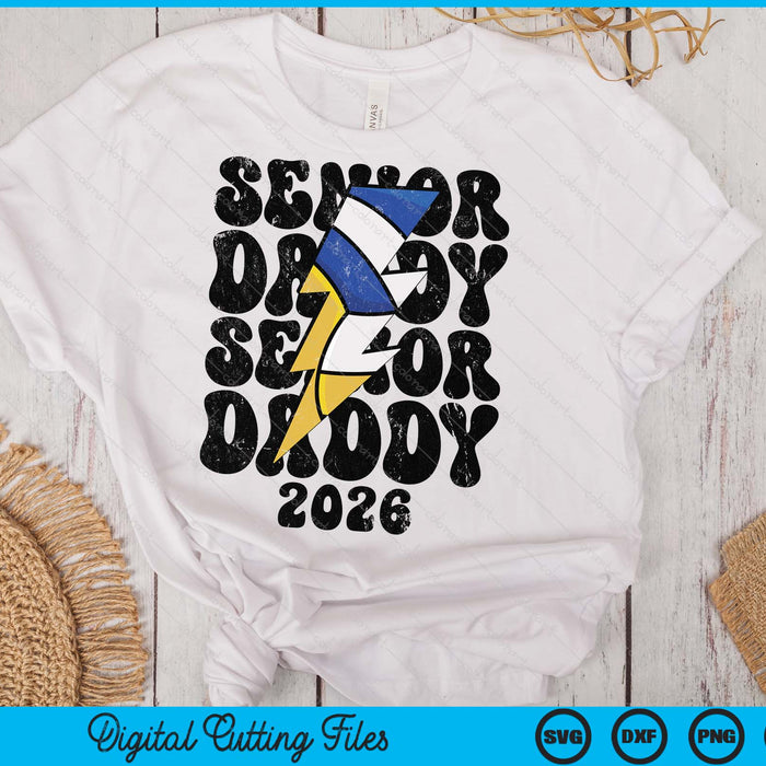 Proud Volleyball Senior Daddy 2026 SVG PNG Digital Cutting Files