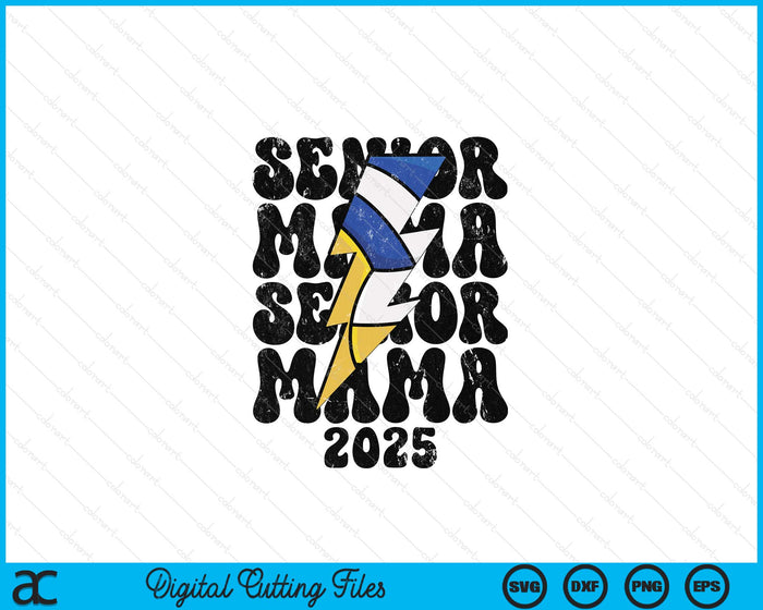 Proud Volleyball Senior Mama 2025 SVG PNG Digital Printable Files