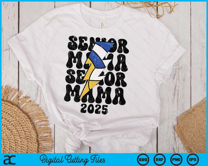 Proud Volleyball Senior Mama 2025 SVG PNG Digital Printable Files