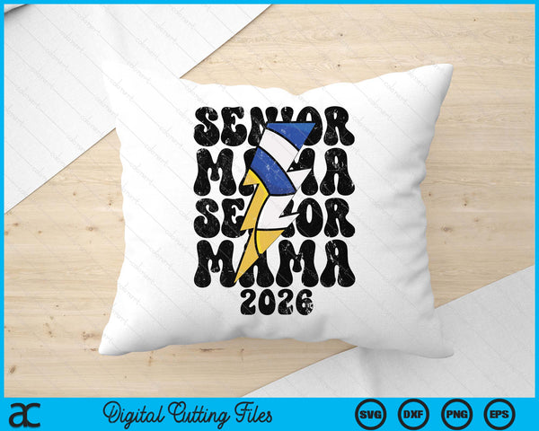 Proud Volleyball Senior Mama 2026 SVG PNG Digital Cutting Files