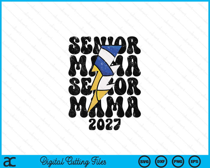 Proud Volleyball Senior Mama 2027 SVG PNG Digital Cutting Files