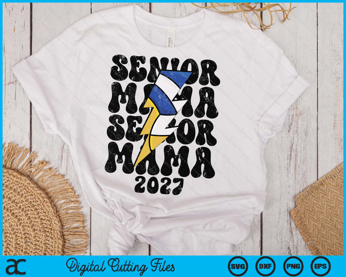 Proud Volleyball Senior Mama 2027 SVG PNG Digital Cutting Files