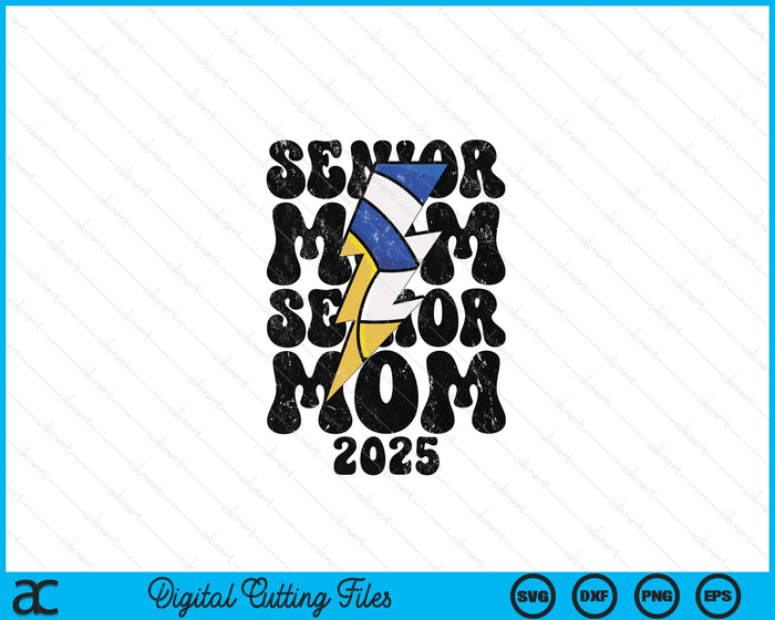 Proud Volleyball Senior Mom 2025 SVG PNG Digital Cutting Files