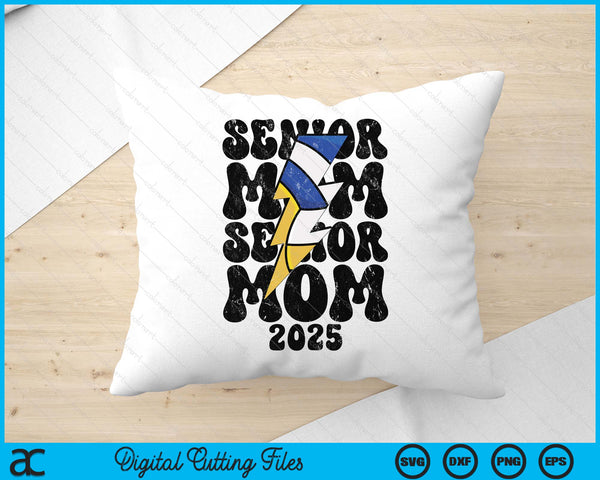 Proud Volleyball Senior Mom 2025 SVG PNG Digital Cutting Files