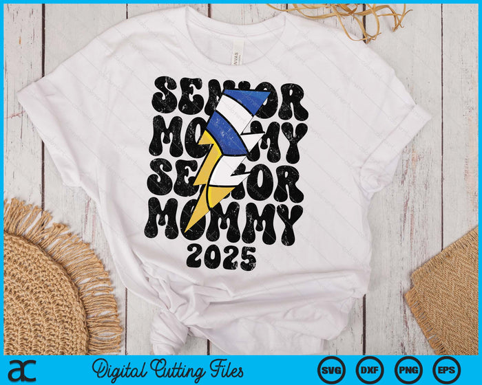 Proud Volleyball Senior Mommy 2025 SVG PNG Digital Cutting Files