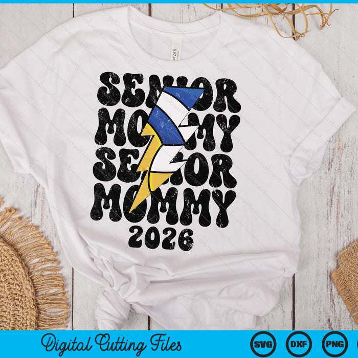 Proud Volleyball Senior Mommy 2026 SVG PNG Digital Cutting Files