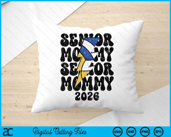 Proud Volleyball Senior Mommy 2026 SVG PNG Digital Cutting Files