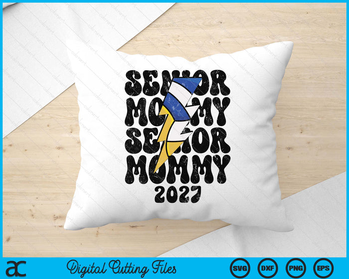 Proud Volleyball Senior Mommy 2027 SVG PNG Digital Cutting Files