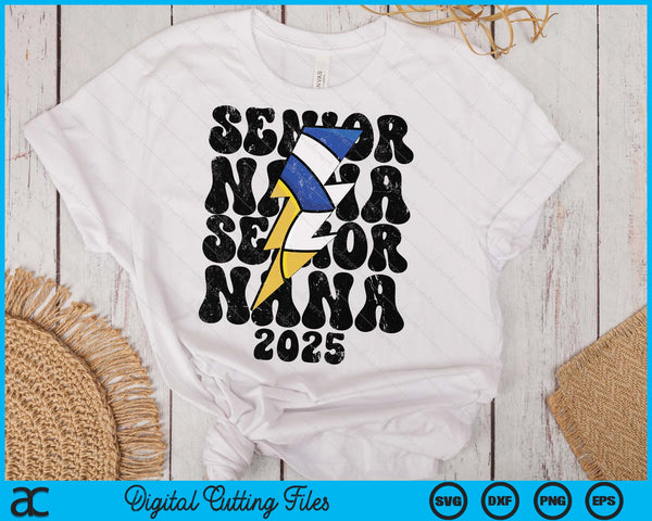 Proud Volleyball Senior Nana 2025 SVG PNG Digital Cutting Files