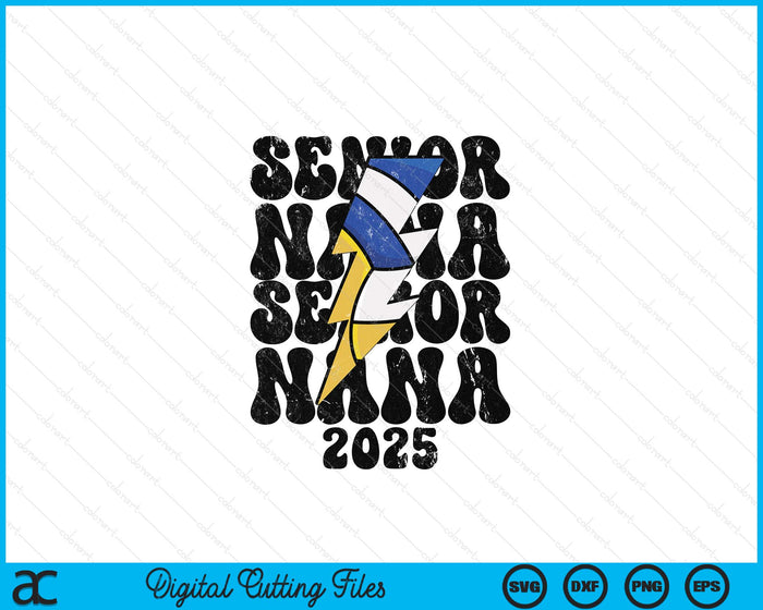 Proud Volleyball Senior Nana 2025 SVG PNG Digital Cutting Files