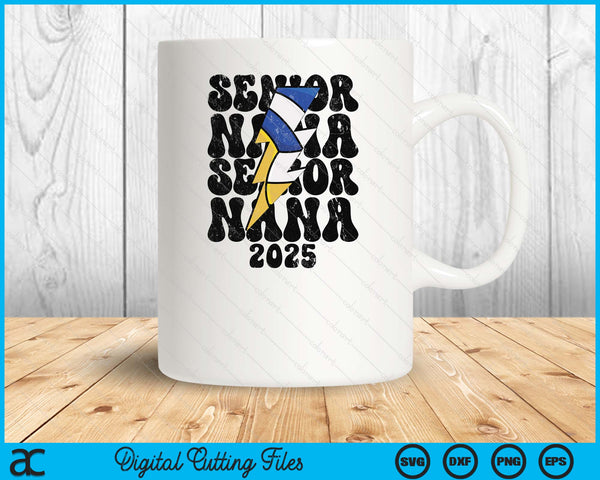 Proud Volleyball Senior Nana 2025 SVG PNG Digital Cutting Files - on a t-shirt