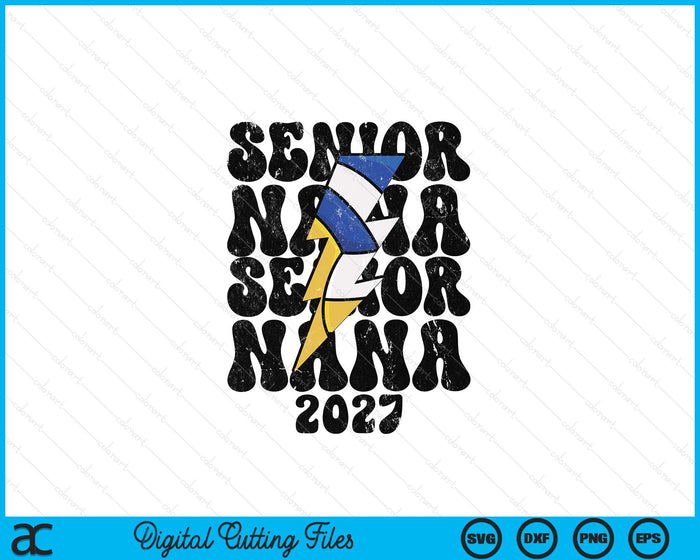 Proud Volleyball Senior Nana 2027 SVG PNG Digital Cutting Files