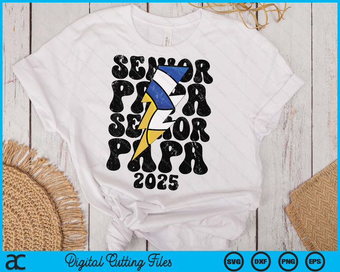 Proud Volleyball Senior Papa 2025 SVG PNG Digital Cutting Files