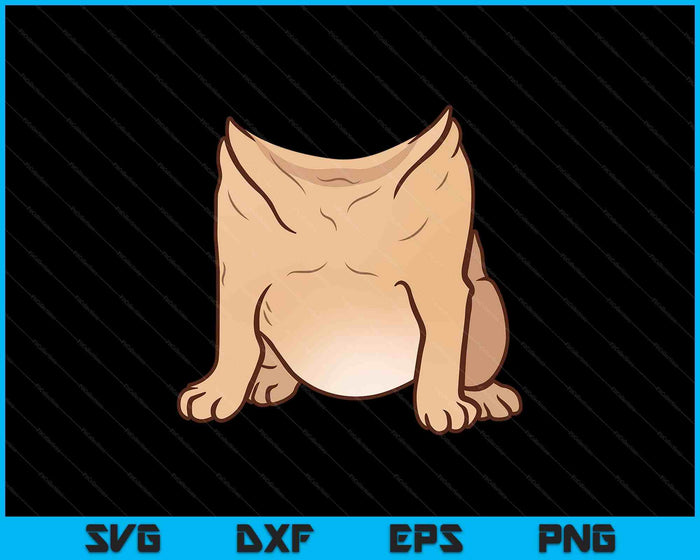 Pug Costume For Halloween Animal Body Cosplay SVG PNG Digital Printable Files