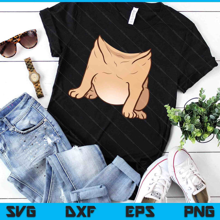 Pug Costume For Halloween Animal Body Cosplay SVG PNG Digital Printable Files