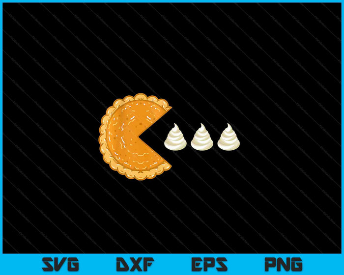Pumpkin Pie Gamer Thanksgiving SVG PNG digitale snijbestanden