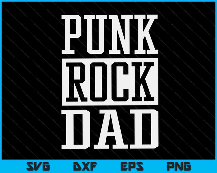 Punk Rock Dad Men Tattoos Punker Rocker Ska Guitar Bass Drum SVG PNG Digital Cutting Files