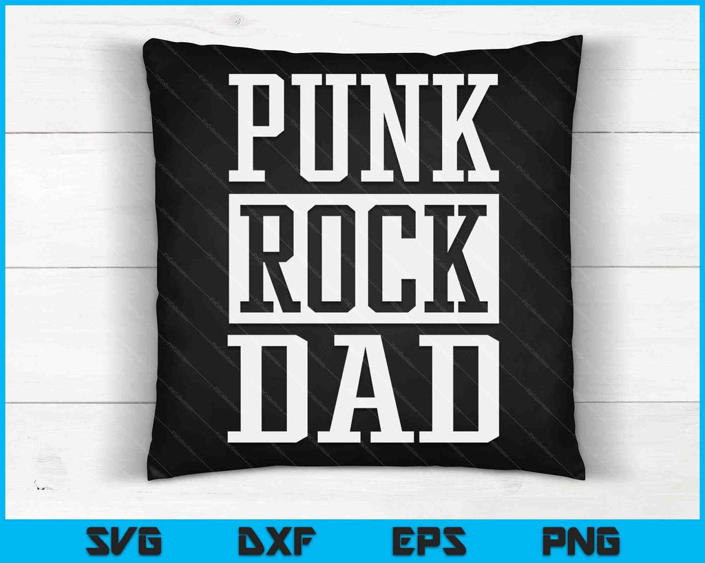 Punk Rock Dad Men Tattoos Punker Rocker Ska Guitar Bass Drum SVG Files ...