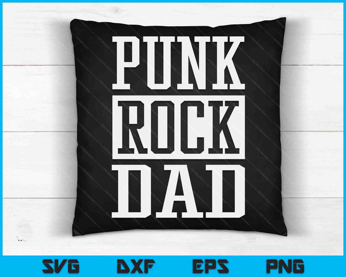 Punk Rock Dad Men Tattoos Punker Rocker Ska Guitar Bass Drum SVG PNG Digital Cutting Files