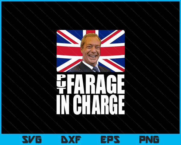 Geef Farage de leiding NIGEL FARAGE BREXIT SVG PNG digitale snijbestanden