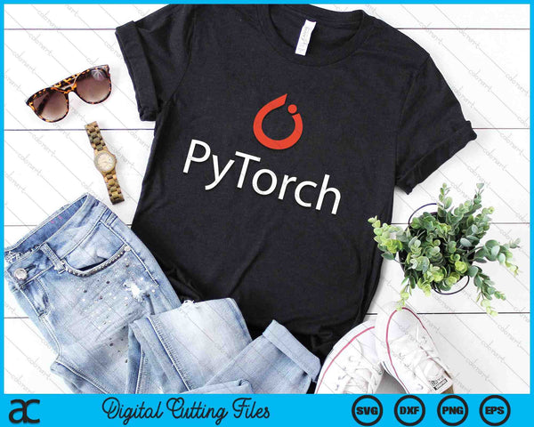 PyTorch Machine Learning Software For Developers Coders SVG PNG Digital Cutting File