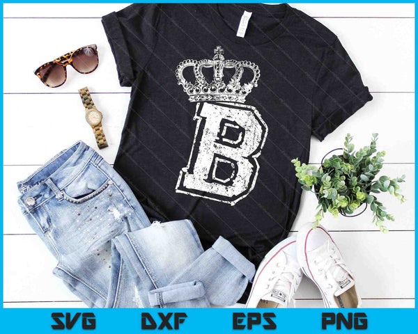 Queen B Letter B And Crown (Bee) SVG PNG Cutting Printable Files - on a t-shirt